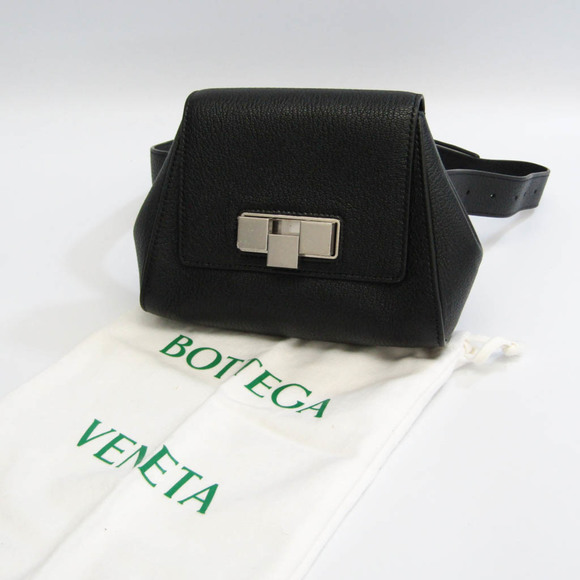 Bottega Veneta Belt Bag 631117 Women's Leather Fanny Pack Black - Picture 9 of 9